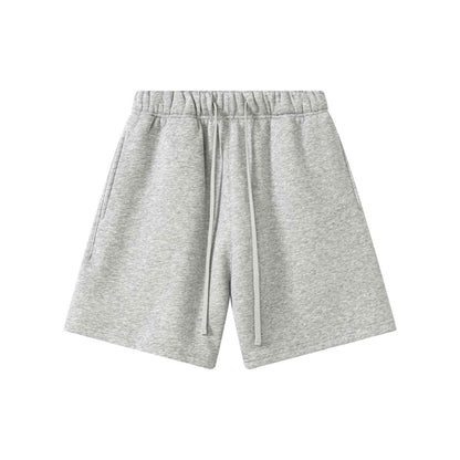 345GSM Men's Fleece-Lined Straight-Leg Shorts