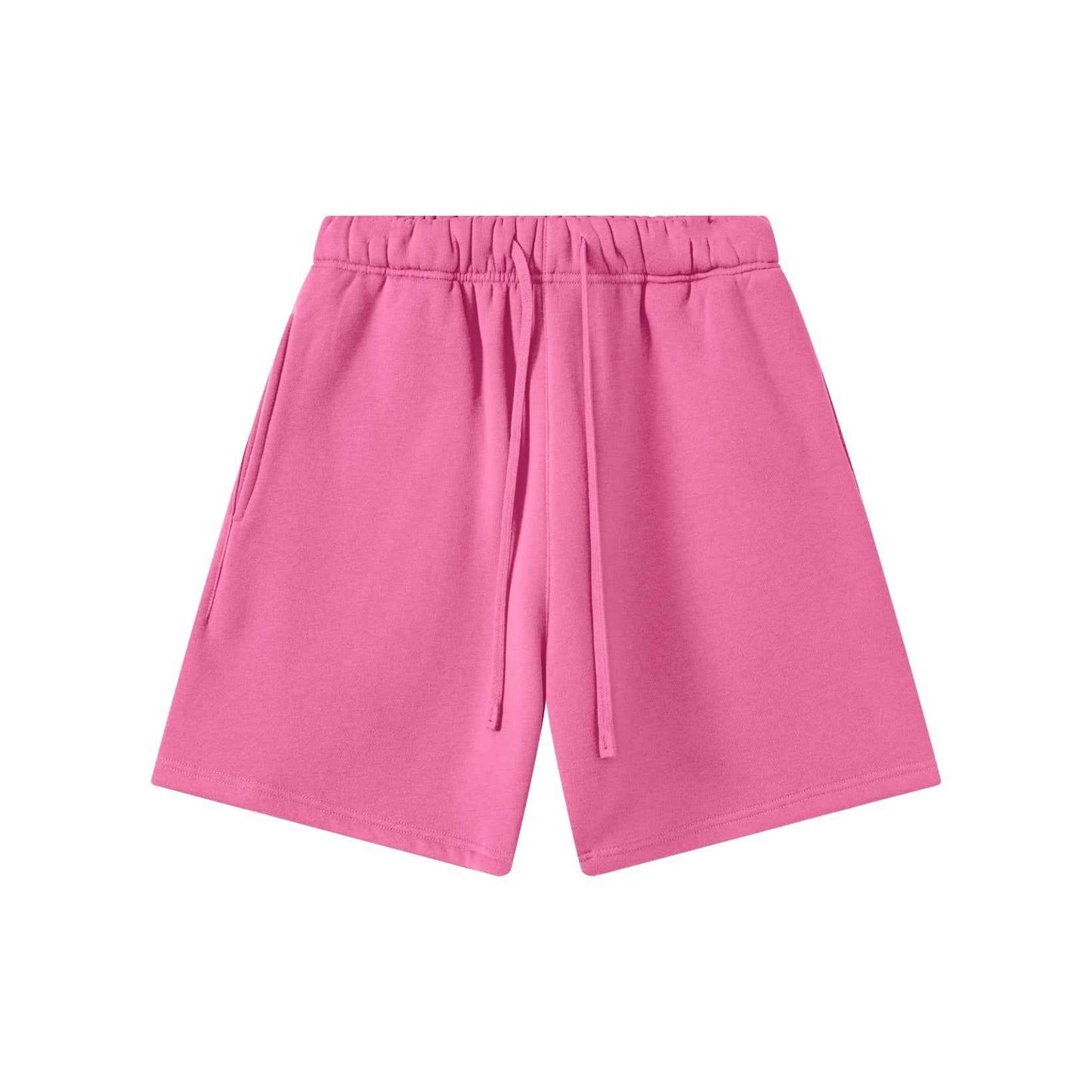 345GSM Men's Fleece-Lined Straight-Leg Shorts