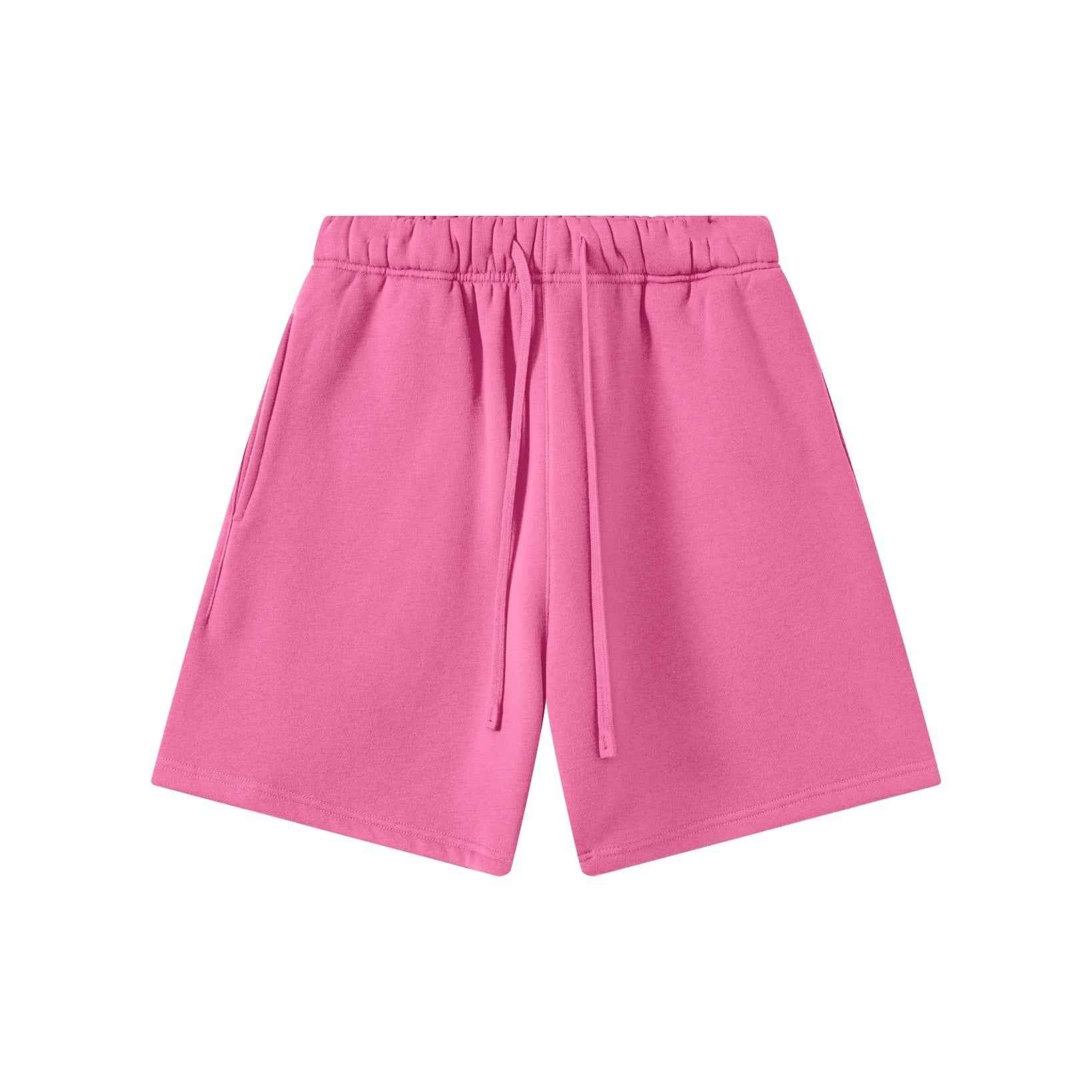 345GSM Men's Fleece-Lined Straight-Leg Shorts