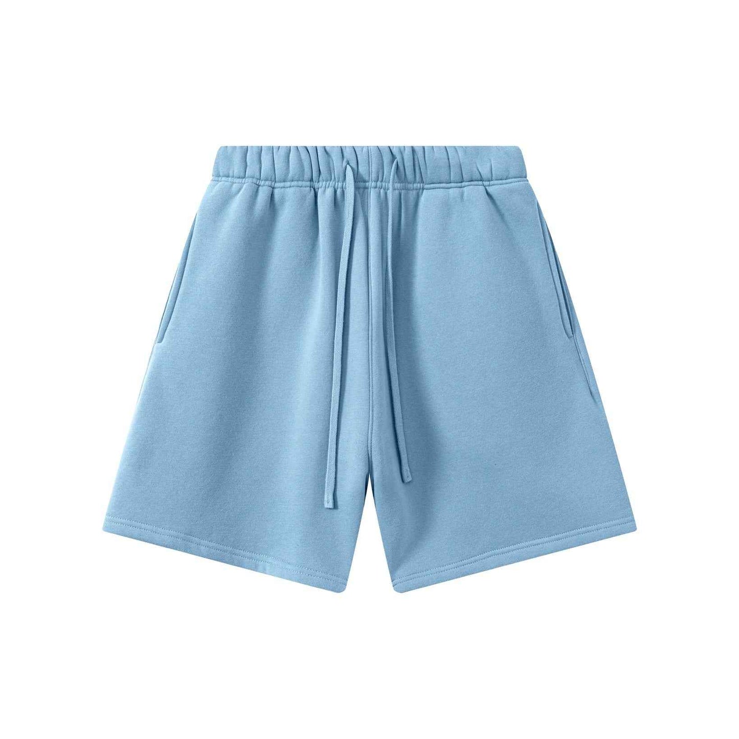 345GSM Men's Fleece-Lined Straight-Leg Shorts