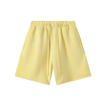 345GSM Men's Fleece-Lined Straight-Leg Shorts
