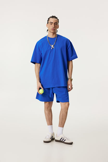 440GSM Unisex Heavyweight French Terry Shorts Blue