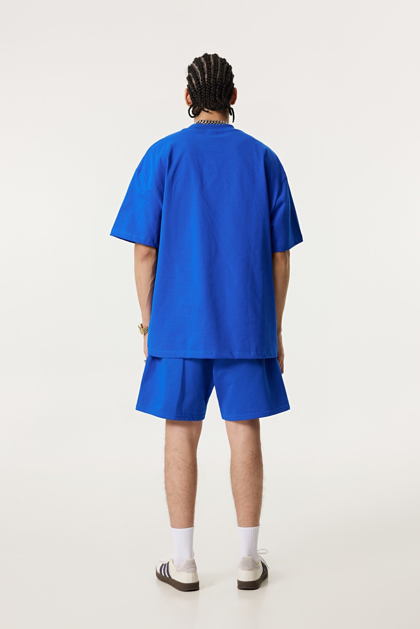 440GSM Unisex Heavyweight French Terry Shorts Blue