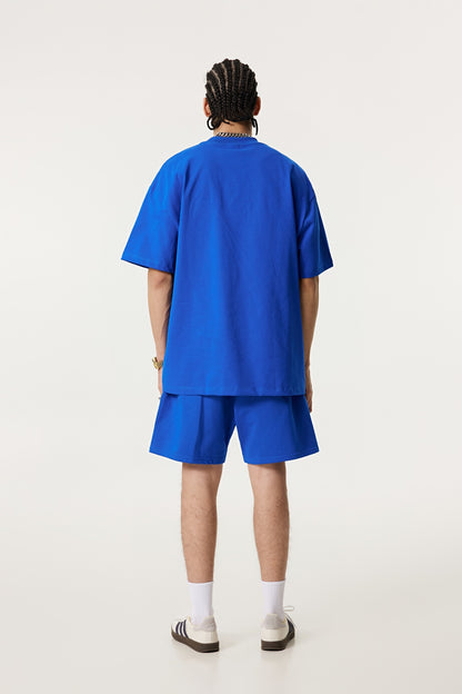 440GSM Unisex Heavyweight French Terry Shorts Blue