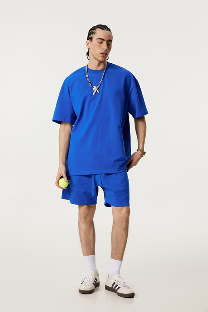 440GSM Unisex Heavyweight French Terry Shorts Blue