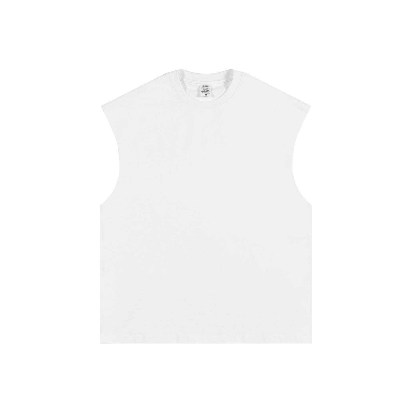 305GSM Unisex Earth-Tone Tank Top White