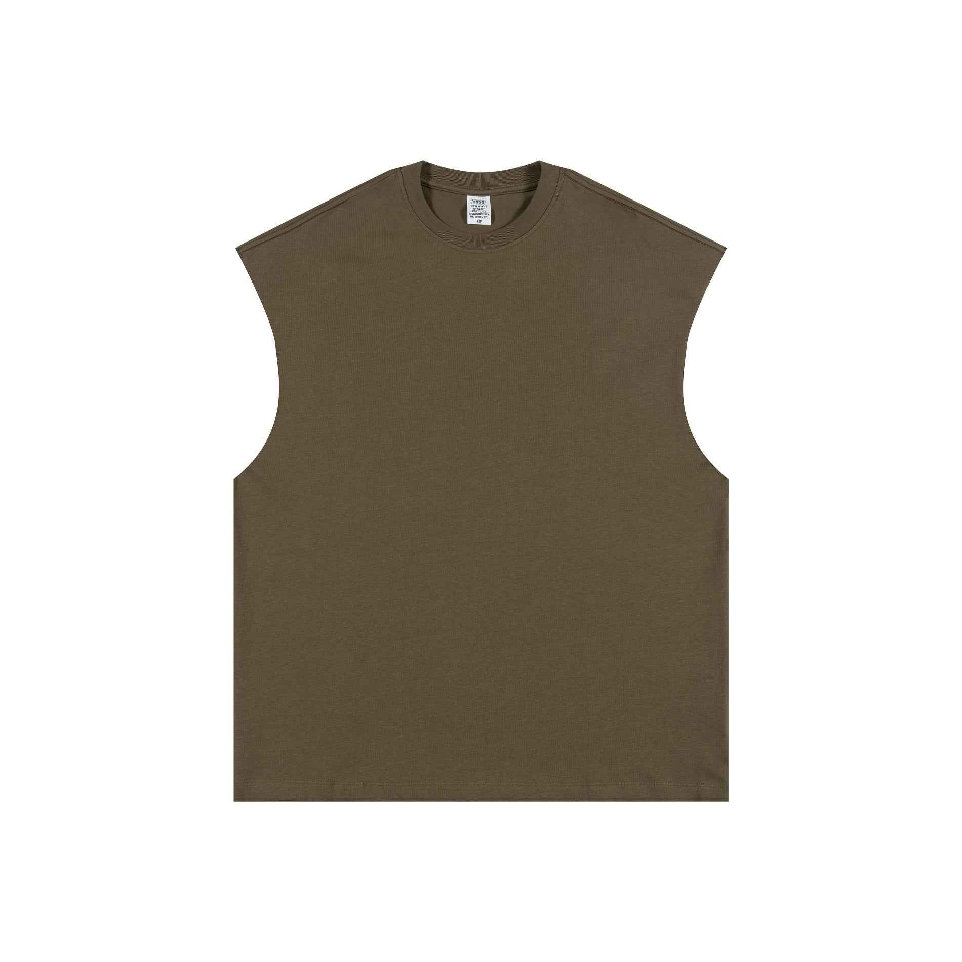 305GSM Unisex Earth-Tone Muscle Tee