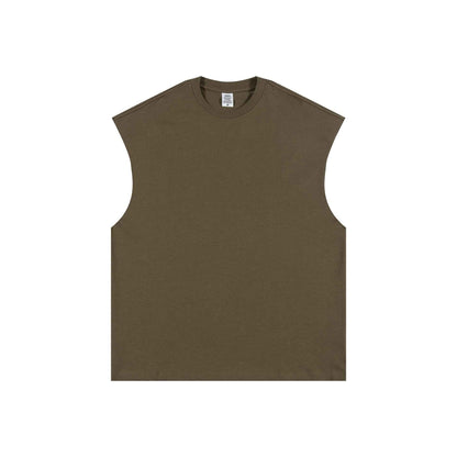 305GSM Unisex Earth-Tone Muscle Tee