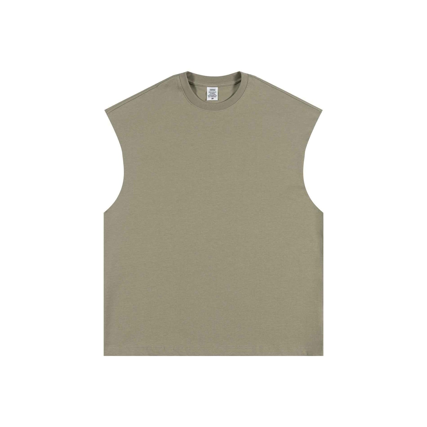 305GSM Unisex Earth-Tone Muscle Tee