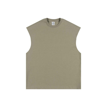 305GSM Unisex Earth-Tone Muscle Tee