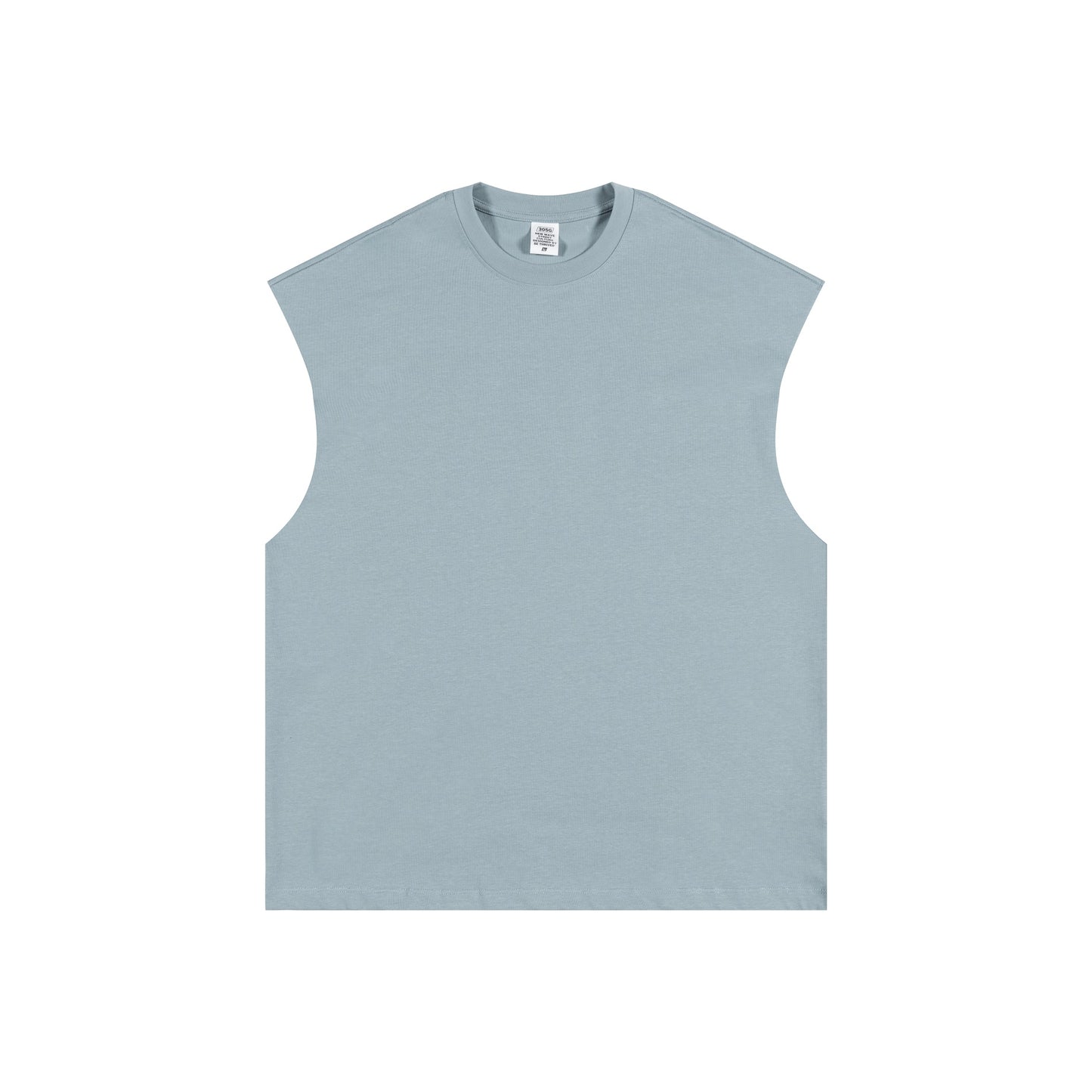 305GSM Unisex Earth-Tone Tank Top Haze Blue