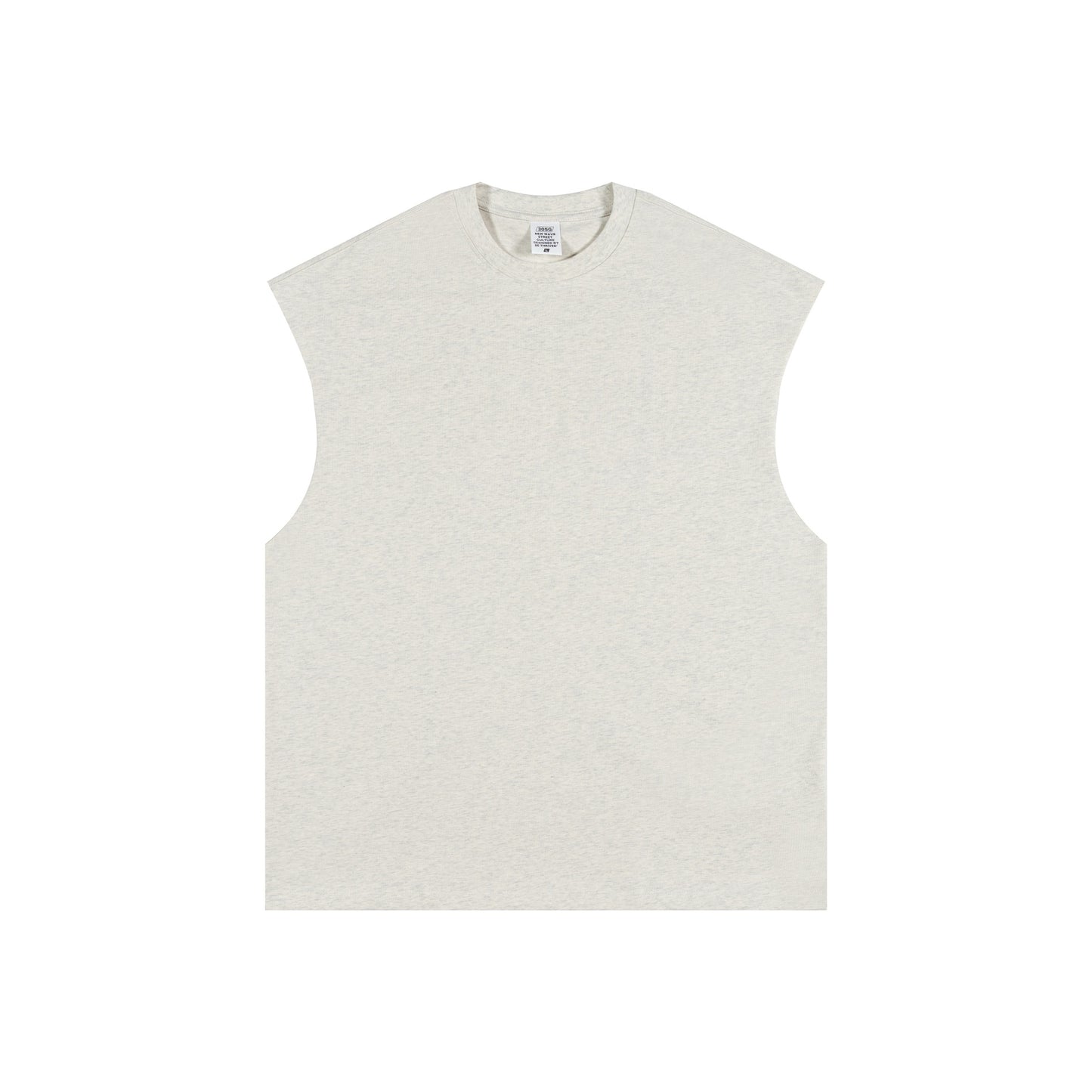 305GSM Unisex Earth-Tone Tank Top Light Grey