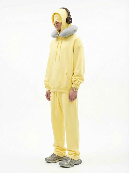 345GSM Men's Eye-Patch Hoodie Basic Plain Solid Color