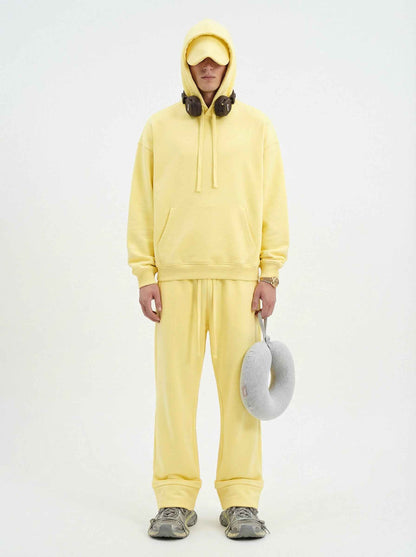 345GSM Men's Eye-Patch Hoodie Basic Plain Solid Color