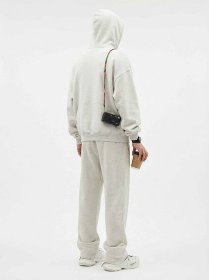 345GSM Men's Eye-Patch Hoodie Basic Plain Solid Color