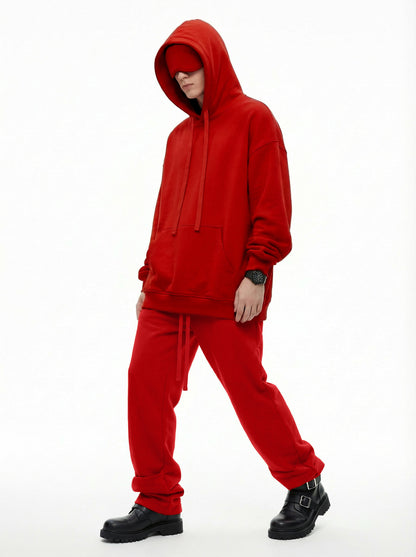 345GSM Men’s Eye-Patch Hoodie True Red