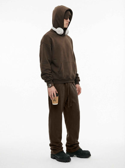 345GSM Men's Eye-Patch Hoodie Basic Plain Solid Color