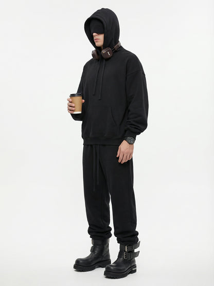 345GSM Men’s Eye-Patch Hoodie Black