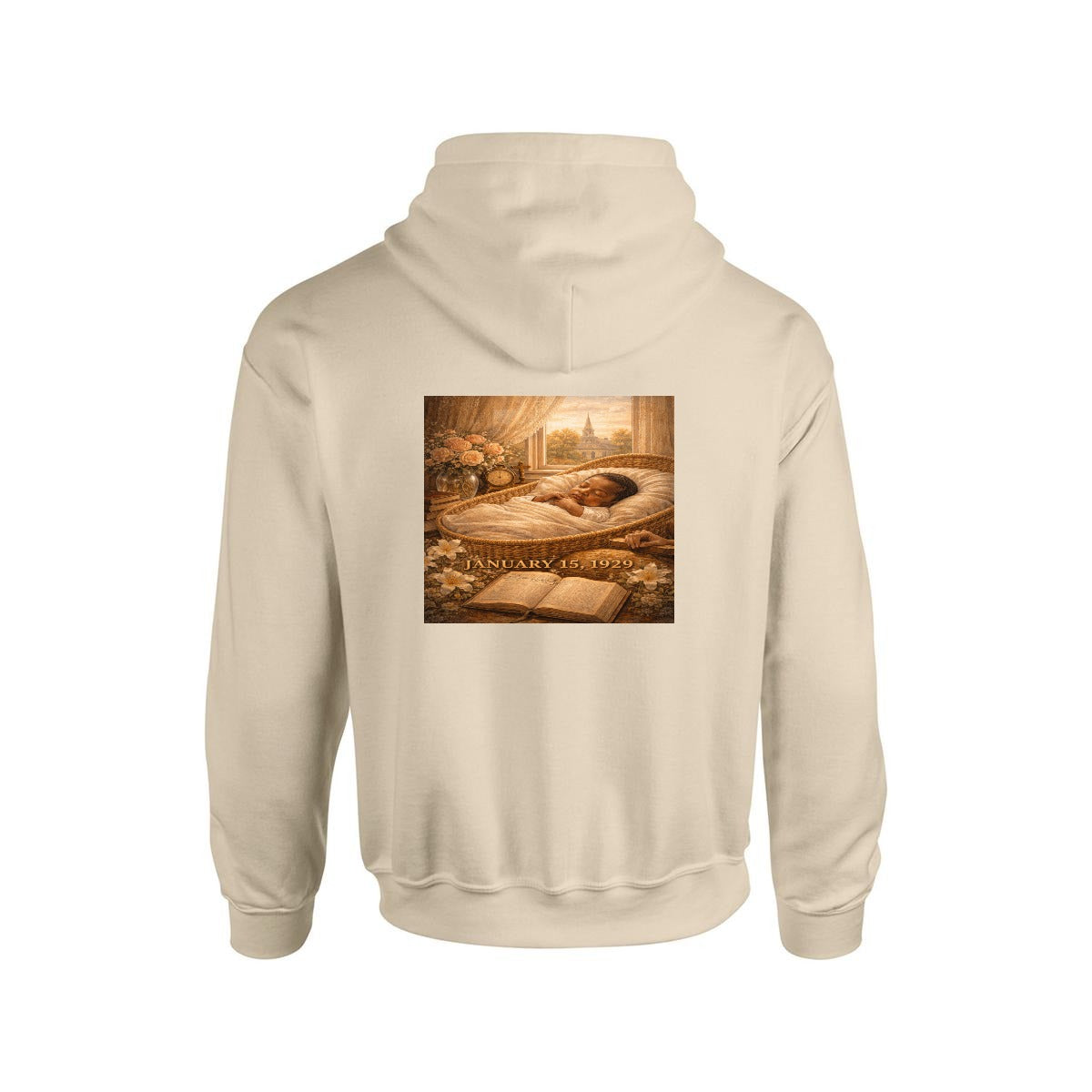 Men's MLK Hoodie "The Birth" - USA Printed Double Sided