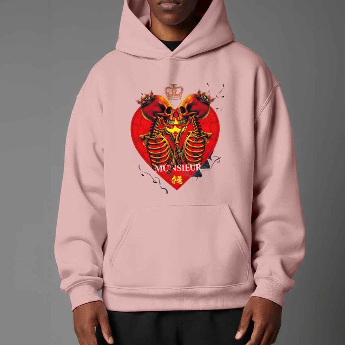 Unisex Halloween Pullover Hoodie Sweatshirt with Micro-Fleece Lining by MUNSIEUR
