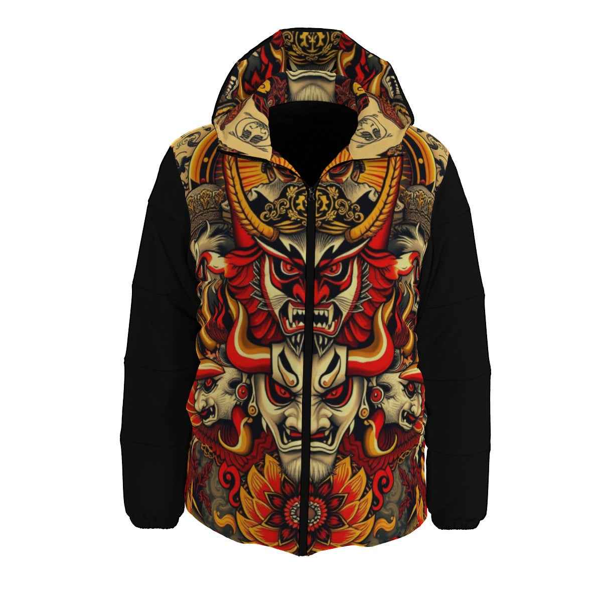 Men's All - Over Print Down Coat by MUNSIEUR - Munsieur