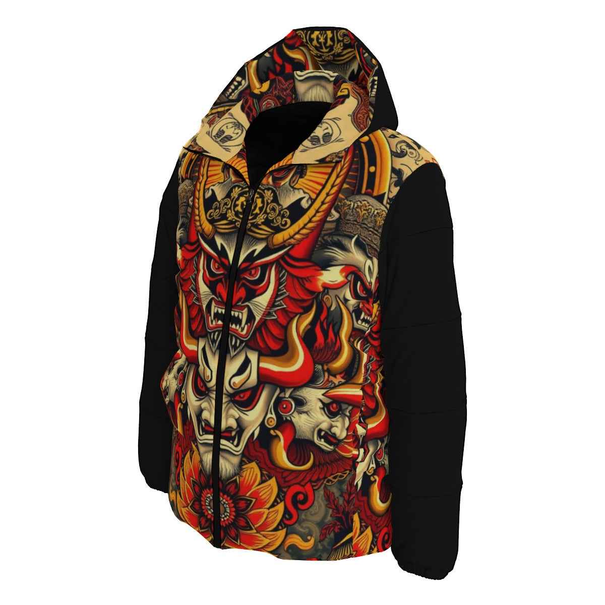 Men's All - Over Print Down Coat by MUNSIEUR - Munsieur
