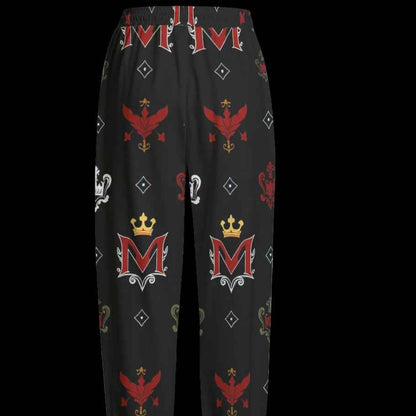 Men's Joggers MUNSIEUR All - Over Print Knitted Fleece "Ambitious" - Munsieur