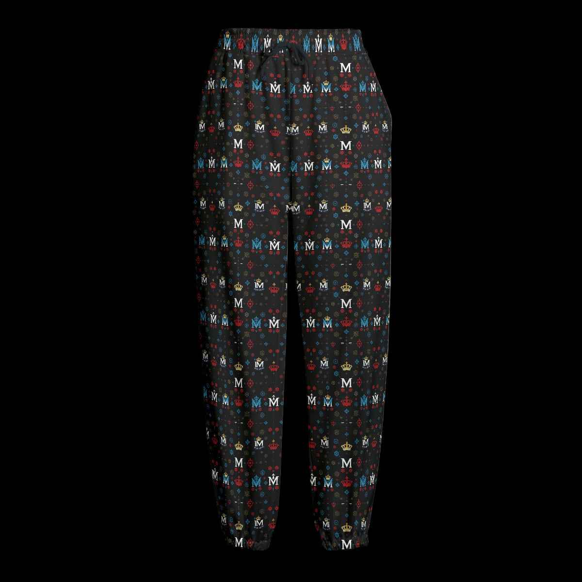 Men's Joggers MUNSIEUR All - Over Print Knitted Fleece "Coolie" - Munsieur