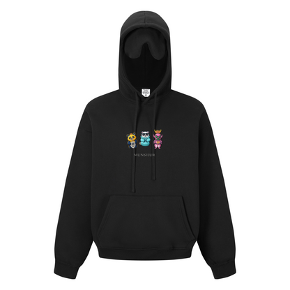 345GSM Men’s Eye-Patch Hoodie Black