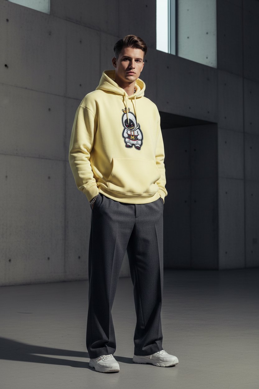 345GSM Men’s Eye-Patch Hoodie