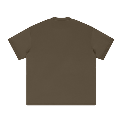 305GSM Unisex FOG Earth-Tone 20-Color Drop-Shoulder T-shirt Brown
