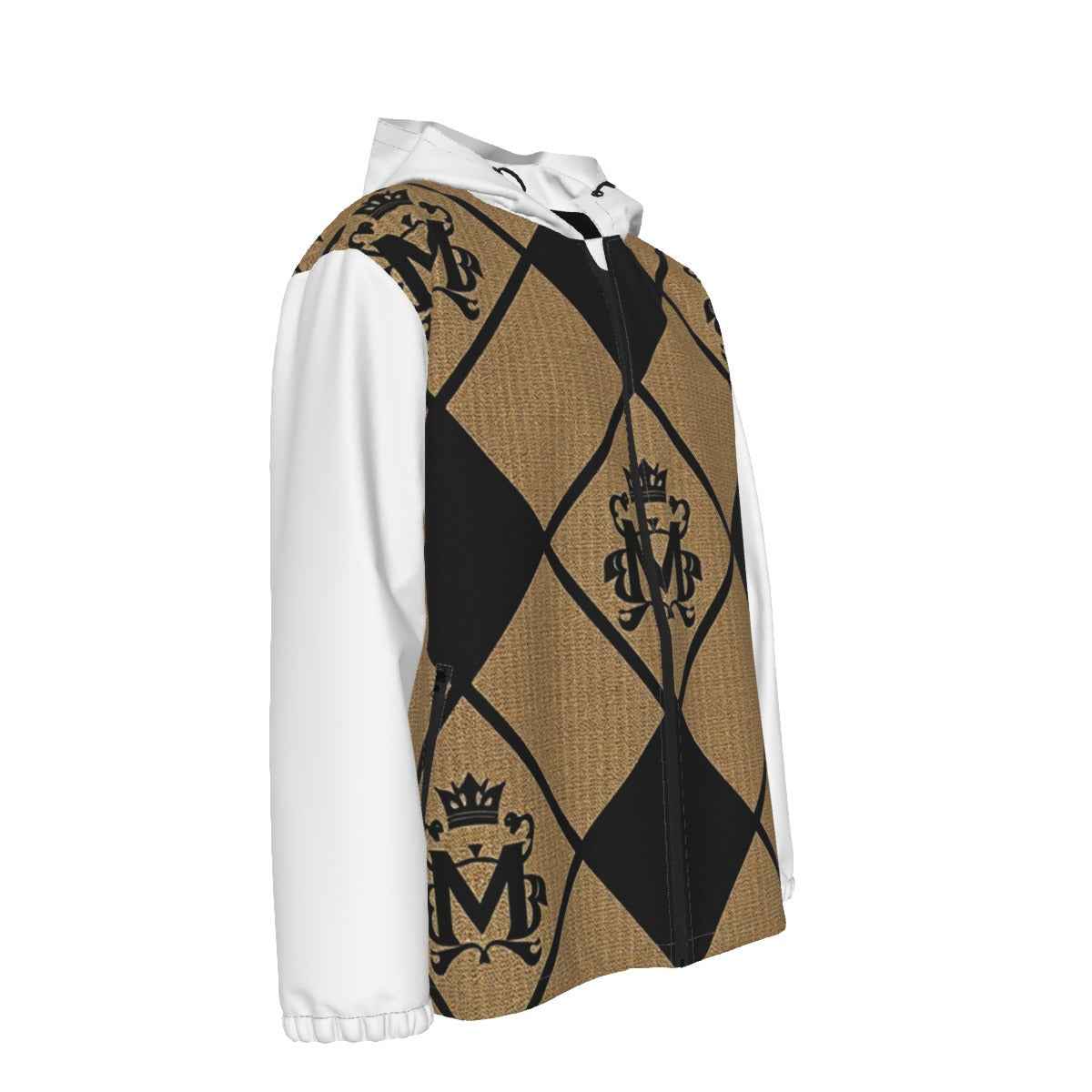 MUNSIEUR All - Over Print Coat Men's Windbreaker with Zipper - Munsieur