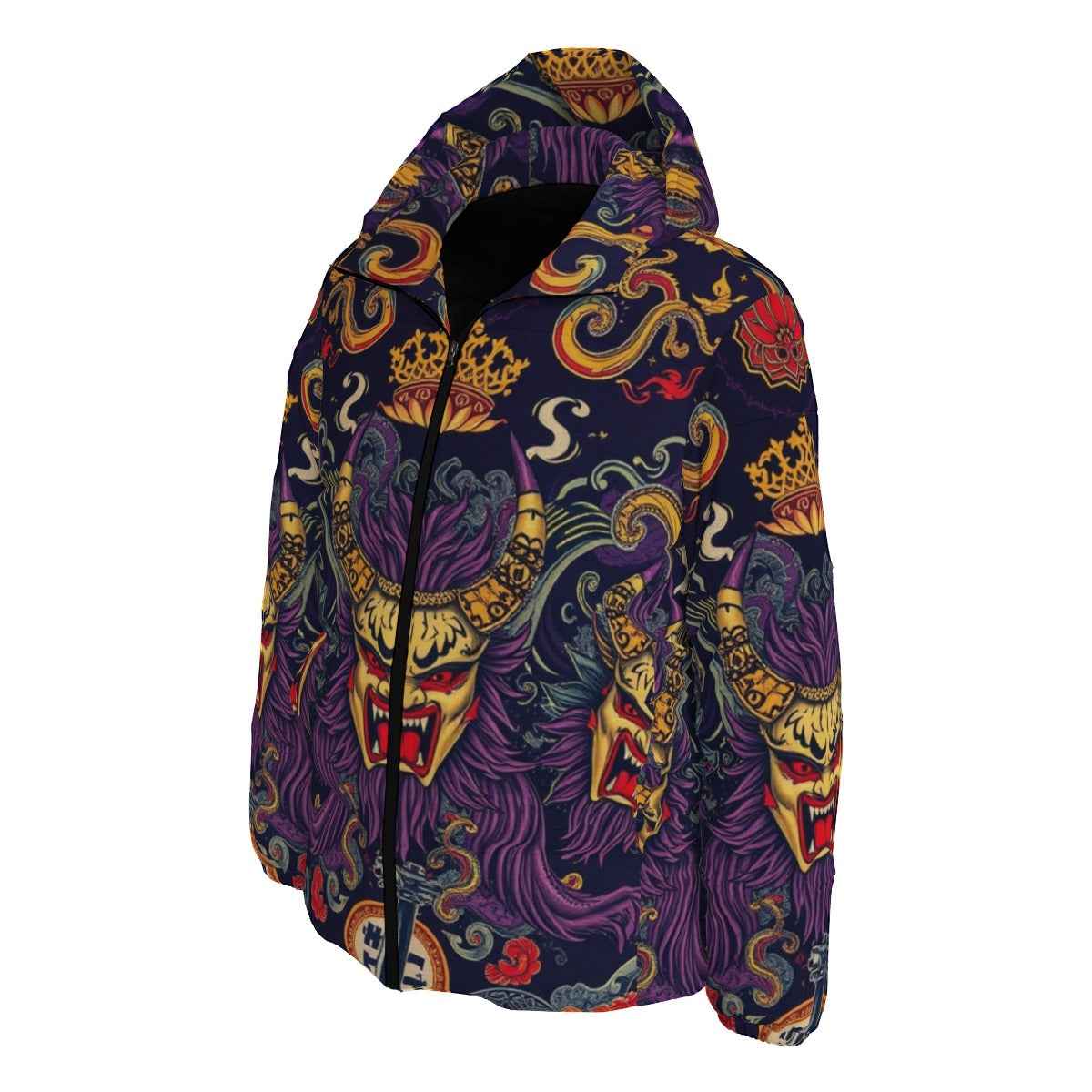 MUNSIEUR All - Over Print Down Puffer Coat for Men - Munsieur