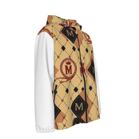 MUNSIEUR All - Over Print Men's Coat with Zipper Windbreaker - Munsieur