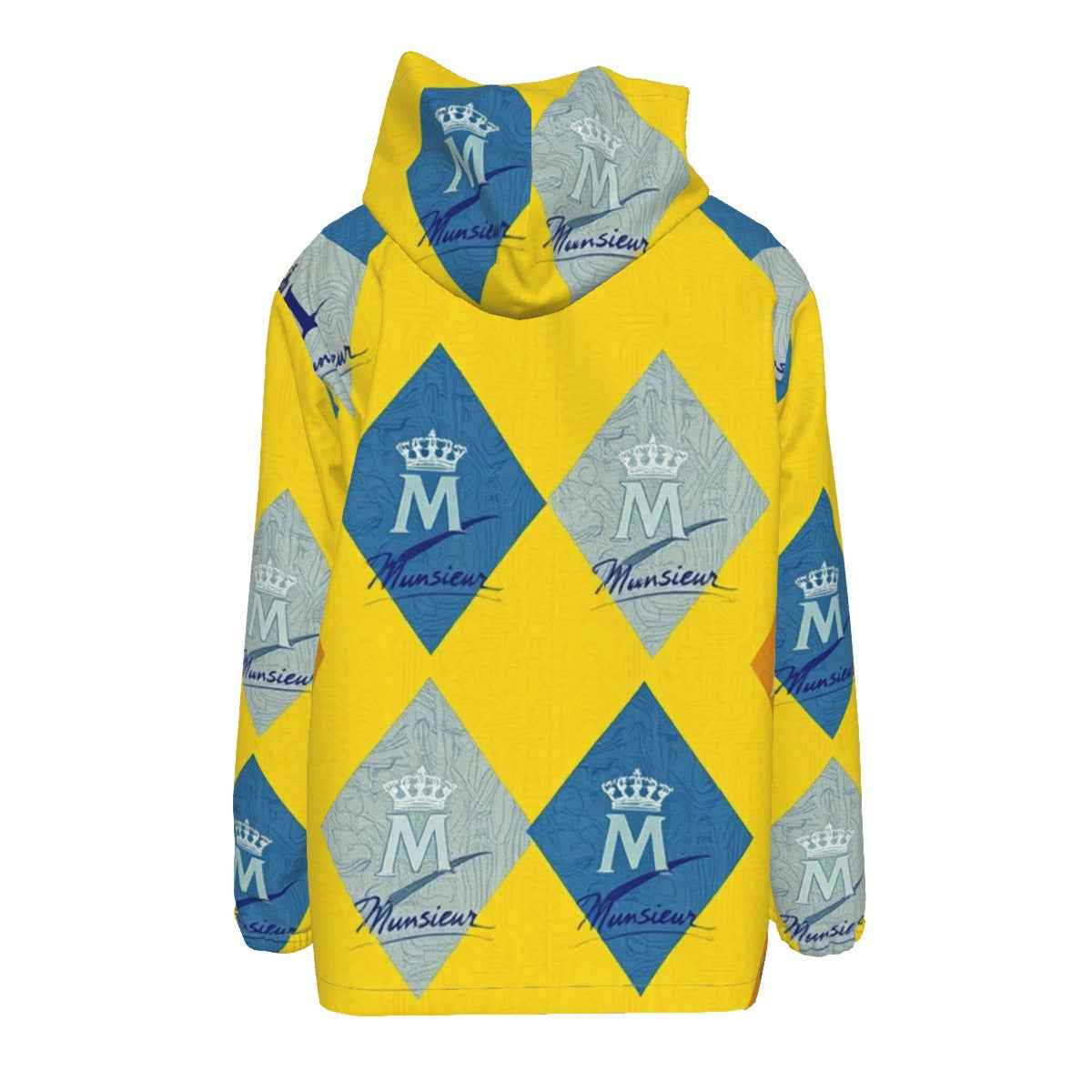 MUNSIEUR All - Over Print Men's Coat with Zipper Windbreaker - Munsieur