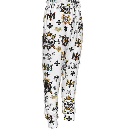 MUNSIEUR All - Over Print Men's Joggers w Black String - Munsieur