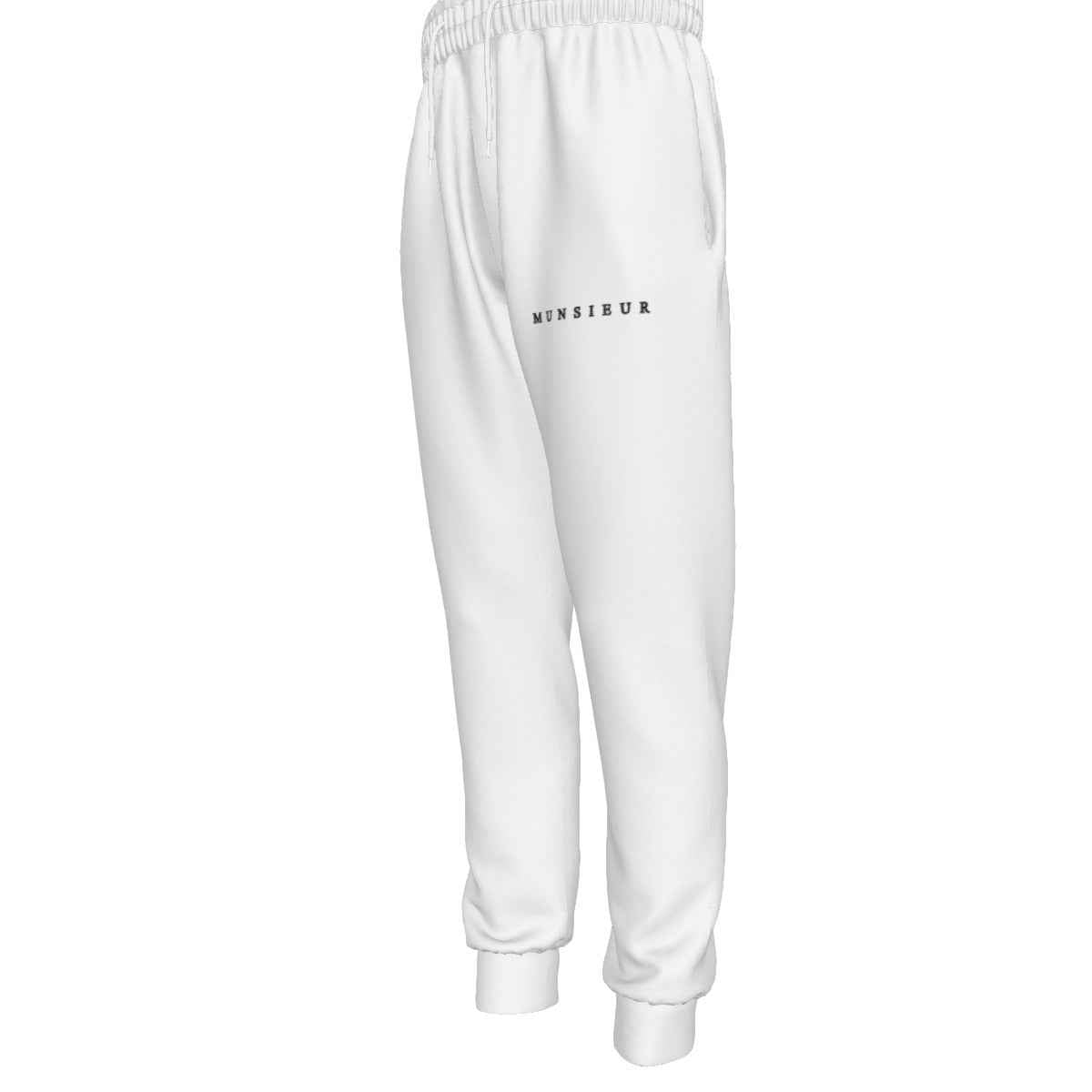 MUNSIEUR All-Over Print Men's Joggers w Black String