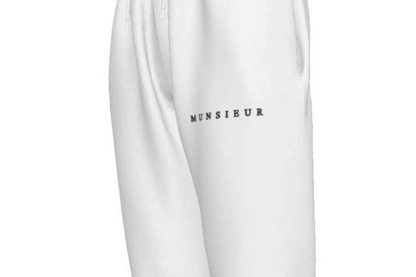 MUNSIEUR Men's Joggers with Black String -