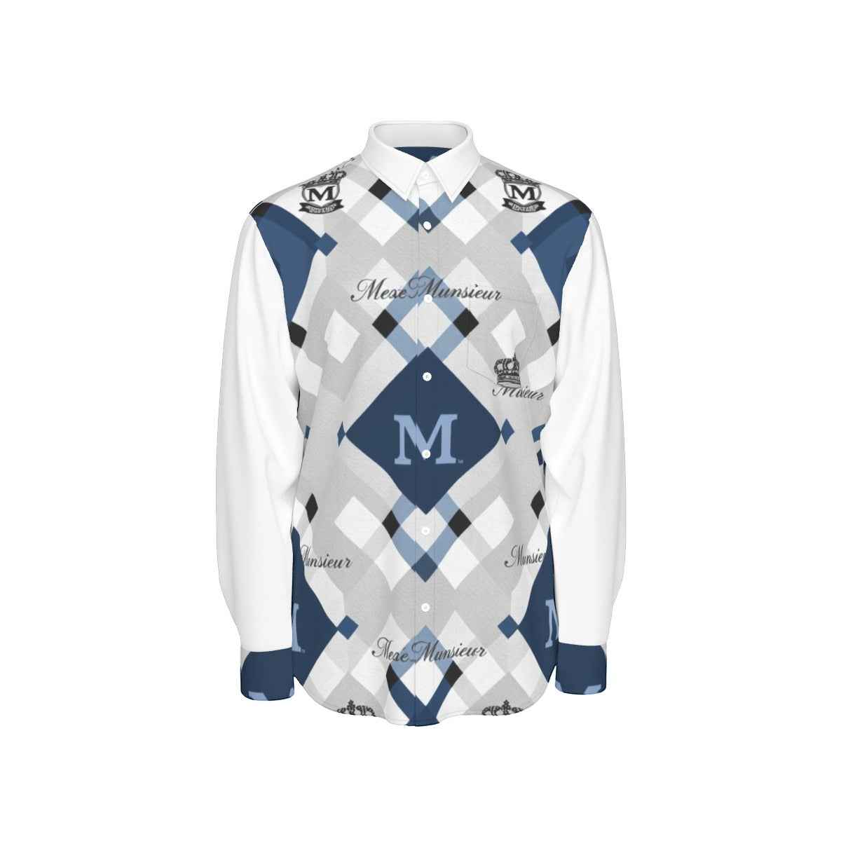 MUNSIEUR All - Over Print Men's Long Sleeve Tee - Munsieur