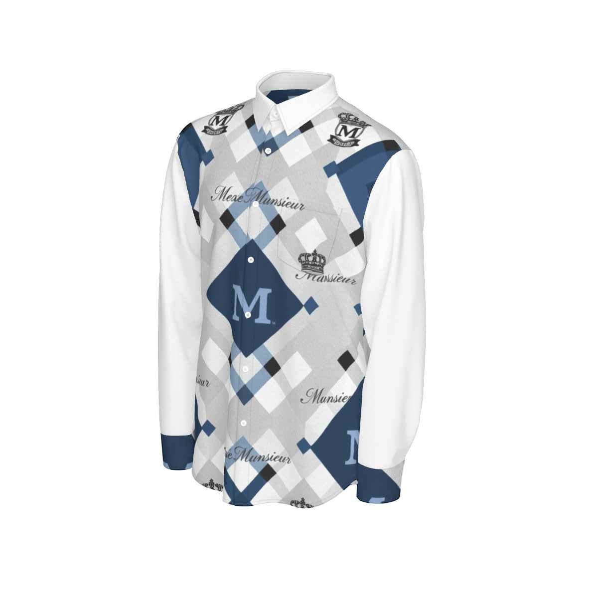 MUNSIEUR All - Over Print Men's Long Sleeve Tee - Munsieur