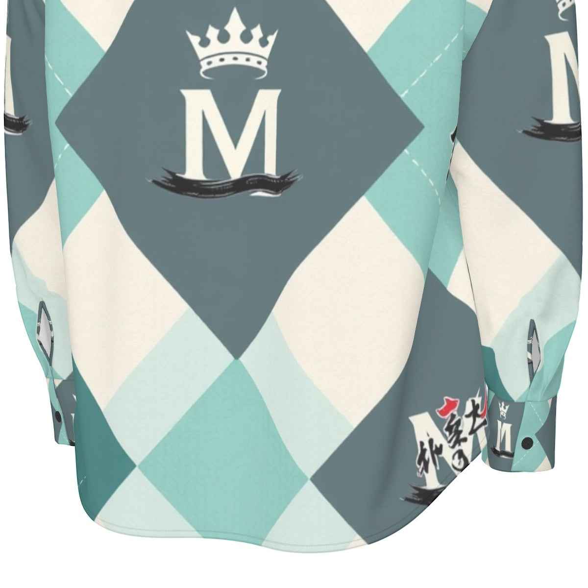 MUNSIEUR All - Over Print Men's Long Sleeve Tee Cotton - Munsieur