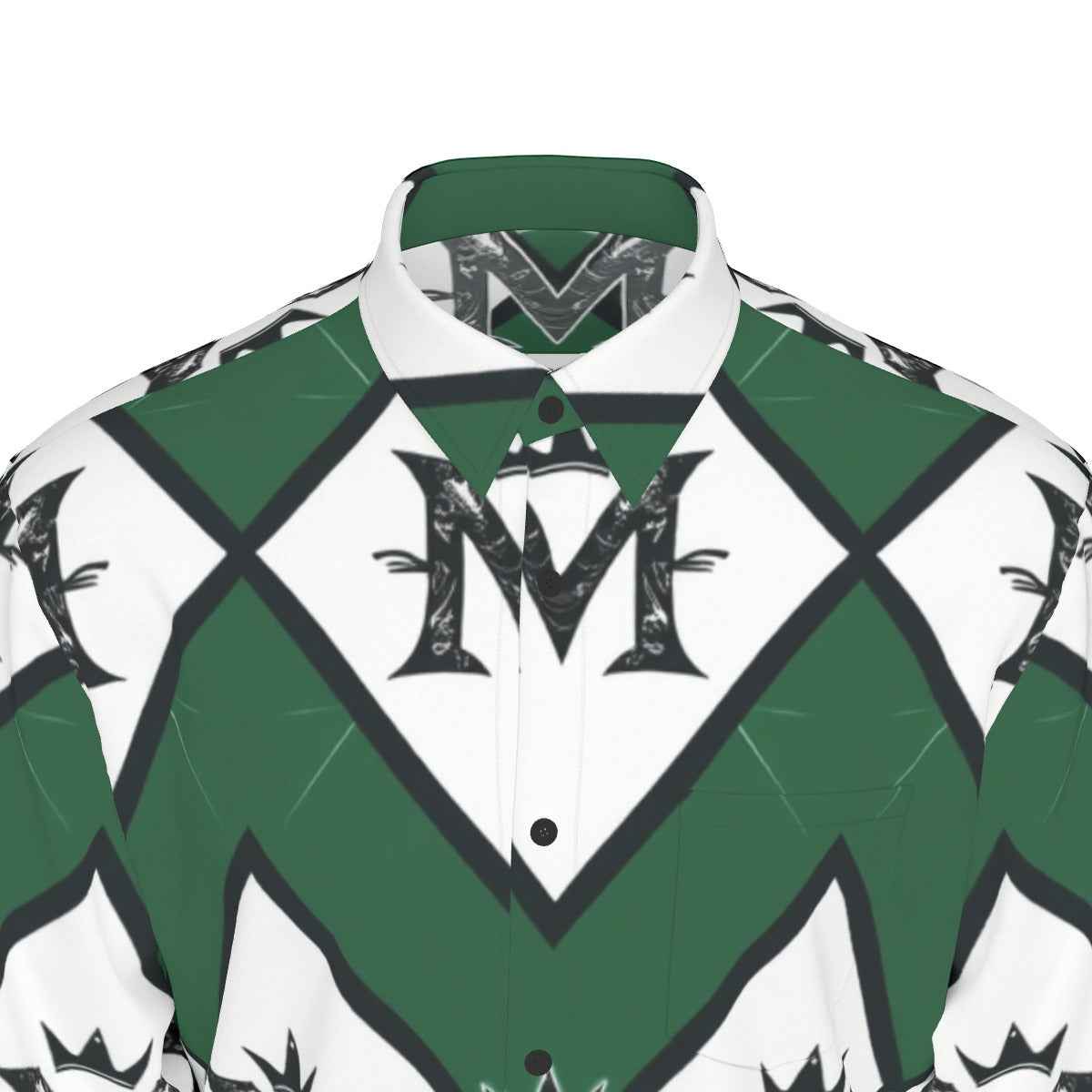 MUNSIEUR All - Over Print Men's Long Sleeve Tee Cotton - Munsieur