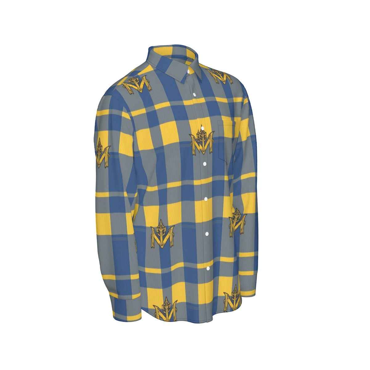 MUNSIEUR All - Over Print Men's Long Sleeve Tee Cotton - Munsieur