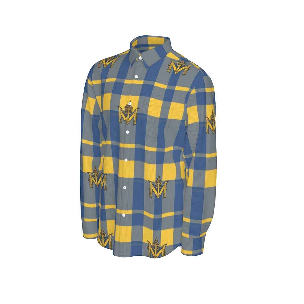 MUNSIEUR All - Over Print Men's Long Sleeve Tee Cotton - Munsieur