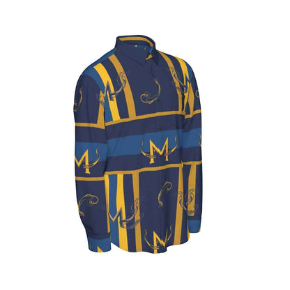 MUNSIEUR All - Over Print Men's Long Sleeve Tee Cotton - Munsieur
