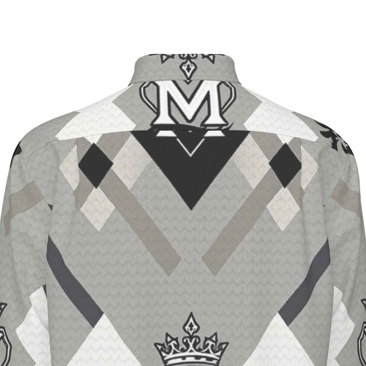MUNSIEUR All - Over Print Men's Long Sleeve Tee Cotton - Munsieur