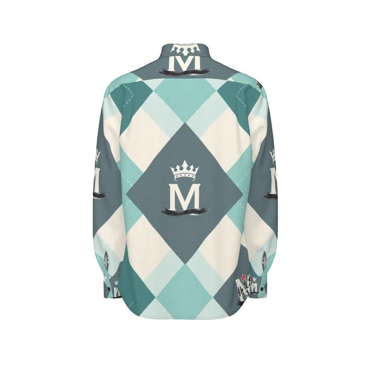MUNSIEUR All - Over Print Men's Long Sleeve Tee Cotton - Munsieur