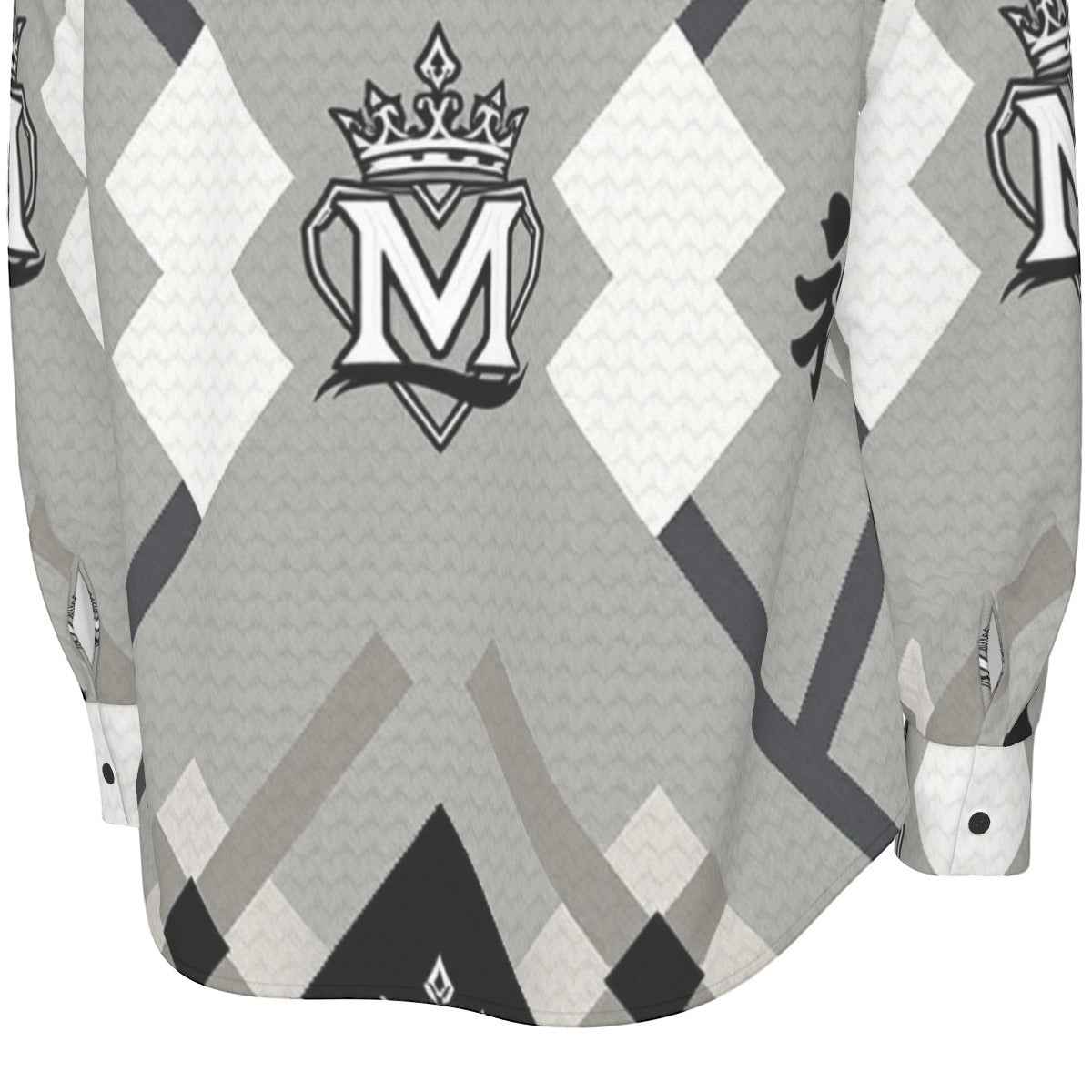 MUNSIEUR All - Over Print Men's Long Sleeve Tee Cotton - Munsieur