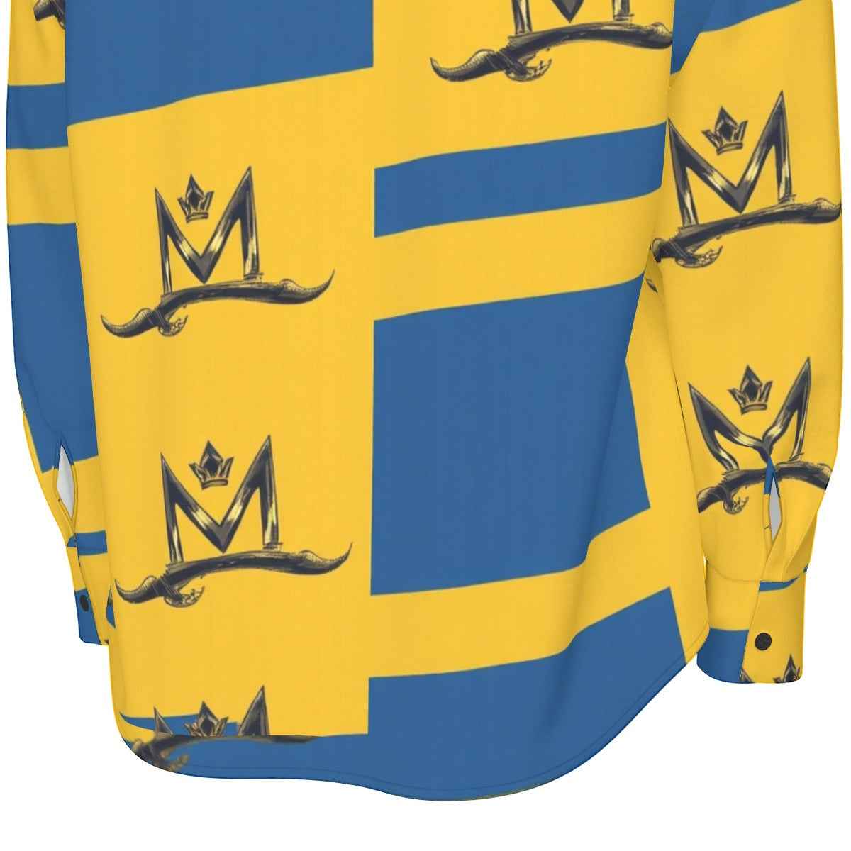 MUNSIEUR All - Over Print Men's Long Sleeve Tee Cotton - Munsieur