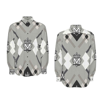 MUNSIEUR All - Over Print Men's Long Sleeve Tee Cotton - Munsieur